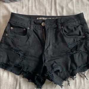 Black high waisted shorts